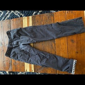 J Crew Slim Sutton Flannel Lined Chino 30 x 32 Nav